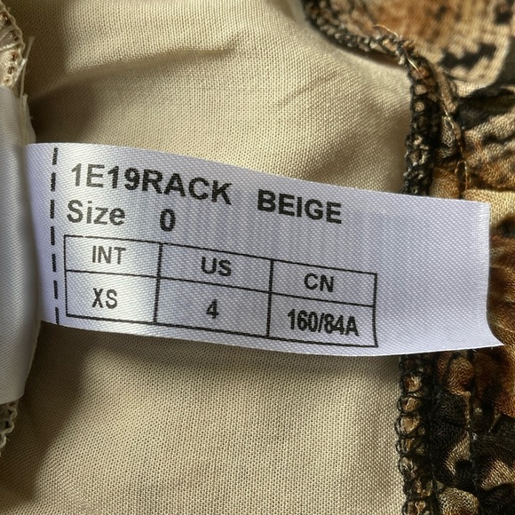 ba&sh Rackel Ruched Snake-Print Georgette Mini Dress XS - Picture 15 of 16